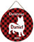 Personalisiertes Türschild, Geschenk oder Hund, Mutter, Hund, Vater, Hundeliebhaber, neuer Welpe, hängendes Holzschild, 30,5 x 30,5 cm, Weihnachten, personalisierbar mit Hundename 2022, rustikales