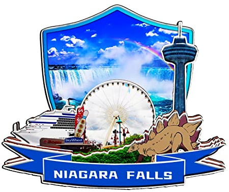 Niagarafälle Kanada Magnet Kühlschrankmagnet Holz 3D Sehenswürdigkeiten Reise Sammlerstück Souvenirs Dekoration handgefertigt -1334