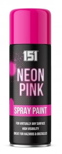 Classic Signature - 4 x Pink Neon Spray Paint 400ml 151 Fluorescent Bright Aerosol Extra Bright Graffiti (Banksey) Paint Assorted Colour