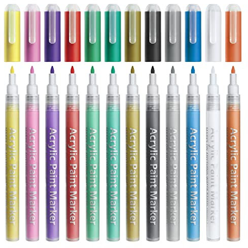 12pcs 3D Nail Art Pens Set, Colorful Nail Art Drawing Pen Nail Art Pens Nail Drawing Pen Nail Art Tool for Nail Art DIY Decoration (12 Colors)