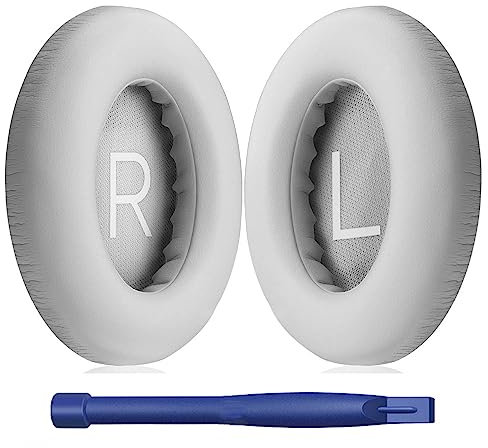 HATOFES Ohrpolster für Bose 700 Noise Cancelling Kopfhörer (NC700) – Ohrpolster Ersatz mit weichem PU-Leder, luxuriöser Memory-Schaum, zusätzliche Dicke, extra langlebige Ohrpolster (Grau)