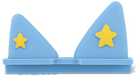 Ersatz Ohren für Toniebox, Ersatzteile für Tonies Lautstärketaste, nur äußere Ohren, mit Gelbe Sterne, 1 Stücken, Blau