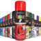 AlezyB - 1 x Crimson Red All Purpose Aerosol Spray Paint 250ml. Excellent Coverage, Quick & Fast Drying for interior & exterior Multipurpose Spray for Metal | Plastic | Wood | Glass.