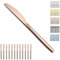 Berglander cuchillo de mesa de oro rosa 12 piezas, Cuchillo de cena de acero inoxidable de revestimiento de titanio, cuchillo de mantequilla, ideal para el hogar, restaurante, boda