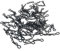 100PCS Schwarze Universal RC Auto Karosserie Pin R-Typ Clips Kompatibel mit 1/16 Maßstab Redcat HPI Himoto HSP ExceedRC Car Truck Buggy
