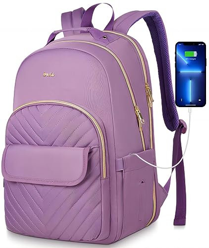 Breold Backpacks for Women 15,6 Inch,Bookbag School Bags for Girls for School Supplies,Backpack for Travel Business Work Personal Item