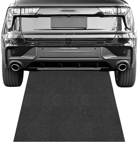 Rainmae Tapis anti-déversement d'huile, 91,4 x 182,9 cm, tapis de sol de garage sous voiture, envers imperméable, tapis absorbant qui protège le sol contre les déversements, les gouttes, les