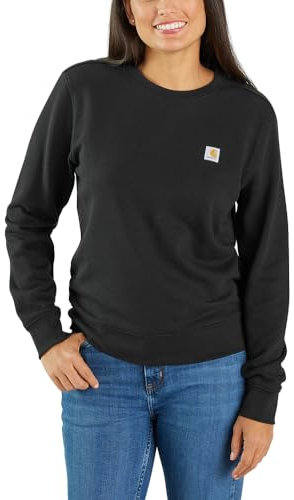 Carhartt Damen Sweatshirt French Terry, Farbe:Black, Größe:S