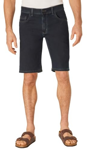 PIONEER AUTHENTIC JEANS Herren Bermuda Shorts Finn | Männer Jeans | Kurze Hose | Freizeit | Regular Fit | Blue/Black Denim/Washed Washed | Blue/Black Stonewash 7512 6801 | 33
