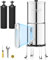 Purewell - Système d'ultrafiltration par Gravité, Certifié EU 98/37/EC, Système de Comptoir en acier Inoxydable 304 avec 2 Filtres et Supports 5,7 Litres