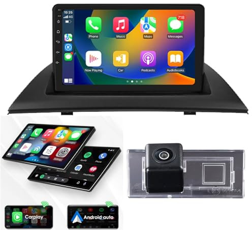 9 Zoll kapazitiver Touchscreen Android Autoradio mit GPS Navigation + HD Nachtsicht Rückfahrkamera Ersatz für BMW X3 E83 LCI 2.0d 3.0d 2.5i 2.5 Si 2003-2010 OEM No.51137062293 51137170676 51138243767