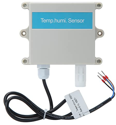 Restokki Raumtemperatur Feuchtigkeitsmesser, an Der Wand Montierter Temperatur Und Feuchtigkeitssendersensor, Temperatur Feuchtigkeits Umgebungstest Für Gewächshäuser