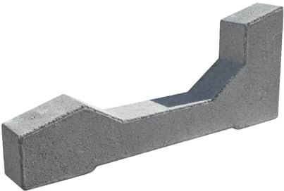 Zavorre in calcestruzzo inclinazione 15° con due boccole M8 per il montaggio - dimensioni cm.100x13x40 altezza - disponibile in diverse inclinazione da 0°/5°/10°/15°/30° - Notaro Manufatti