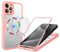 LENGRACE Cover per iPhone 15 PRO MAX,Compatibile con MagSafe Protezione dello Schermo Trasparente Antiurto Magnetica Bumper TPU Custodia per iPhone 15 PRO MAX-Rosa