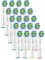 Chiinet Generic Ersatz-Zahnbürstenköpfe kompatibel mit Oralb 3D Pro White Elektrische Zahnbürsten, Zahnbürstenkopf Nachfüllungen für Oralb Special Whitening, 20 Stück