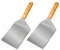 Mallez Pack of 2 Stainless Steel Griddle Grill Spatula, 6 x 5 Heavy Duty Barbecue Turner with Beveled Edges - Barbecue Hamburger Grilling Griddle Accessories