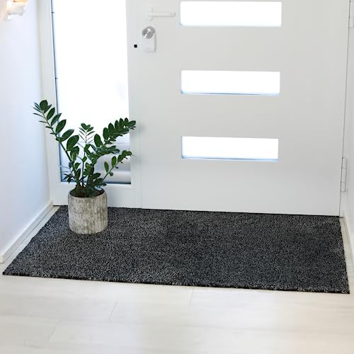 Profolio Fußmatte Innen - Waschbare und rutschfeste Eingangsmatte für Innenbereiche - 1cm Flache Fußmatte - Fußabtreter für den Eingang, Haustür & Flur - 140 x 70 cm - Größe Wählbar
