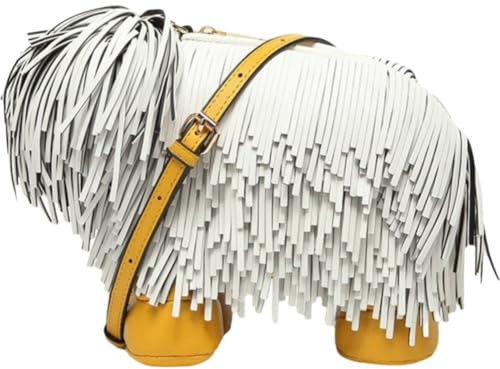 HiyyFloy Pu-Leder-handtaschen in Hundeform, Umhängetaschen Für Damen, Tragbare Umhängetaschen Verstellbarem Breiten Riemen, Brusttasche