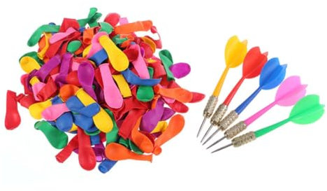 VICASKY 1010stücke Dart-set Mit Bunten Und Luftballons Spannendes Ballonspiel Für Wettbewerbe Partys Und Hochzeiten Hand-augen-koordination
