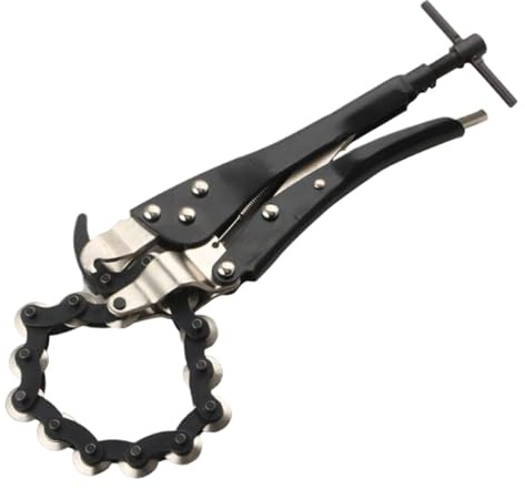 Tagliatubi per tubo scarico Catena Tagliatubi Per Tubi E Marmitta | Acciaio Legato Catena a Ruote da Taglio Robusta su Tubi in Rame PVC Ferro Metallo in Riparazioni su Veicolo o Fuori