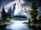 Qiukoo Malen nach Zahlen Erwachsene Landschaft - DIY Paint by Numbers Set für Erwachsene mit Pinsel und Acrylfarben - Handgemalt Ölgemälde Kit für Heimdekoration und Geschenk (50x40 cm)