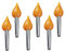 KOCKSHION 6St aufblasbare Taschenlampe lodern Leuchtstäbe Boom Werfen halloween mitgebsel halllowen partydekoration partydeko einschulung Sportleistungsstütze Spots Spiel Fackel PVC