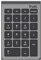 Trust Xalas Teclado Numérico Inalámbrico para PC Portátil y Ordenador, Numpad 22 Teclas, Receptor USB 2,4 GHz, Mini Teclado Portátil, Cálculo de Números Oficina Contabilidad Datos, Plata