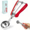KXF Ice Cream Scoops with Easy Trigger Release 3 Tbsp 5cm Medium Sized Stainless Steel Cookie Scoop Spoon for Meatballs, Melon Balls, Mashed Potatoes, Cookie, Cupcake, Muffins, Sorbet