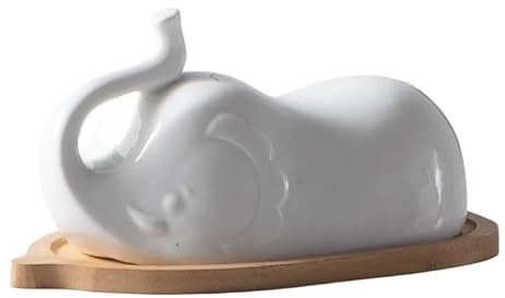 Lizhuzhuzs28 Butter Dish Butter Box Ceramic Material Restaurant Sealed Storage Box Butter Cheese Plate Butter Container