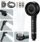 Pommeau deouche Haute Pression, Pommeau Douche Economie Deau 4 Types de Jets Pommeau de Douche Anti Calcaire avec Tuyau Douche 1.5M et Support de Douche, avec Bouton D'arrêt D'eau,Noir