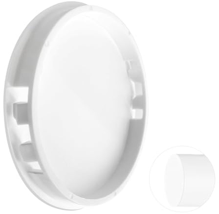 Rohrstopfen DN 100mm mit Klickverschluss – Abdeckung für Rohr 100-105mm, PVC Muffenstopfen mit Klicksystem, Rohrdeckel für Lüftungsrohr, Regenrohr, Abwasserrohr, Drainagerohr (1 Stück Weiß)