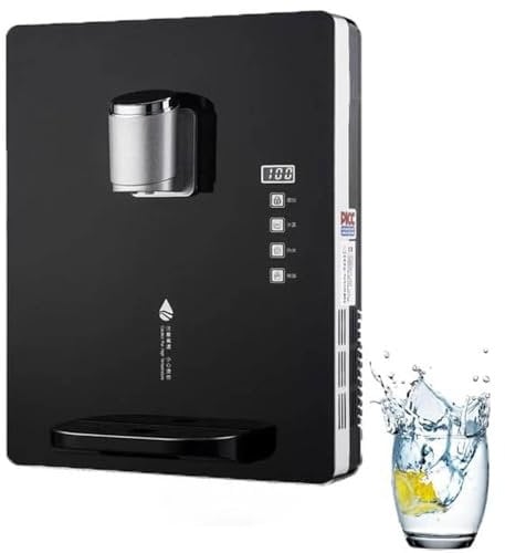 Wall-Mounted Mains Fed Unit Water Dispenser, with Electronic Child Lock, Intelligent Touch Screen, Multi-speed Adjustment, For Office,Commercial Canteens, Black
