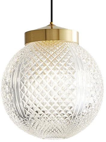 ZGDHWCR G9 Light Source Single-Head Hanging Light, Simple Style Glass Chandelier, Personalized Round Pendant Lamp Lampshade, Balcony Restaurant Decoration Ceiling Lighting Fixtures