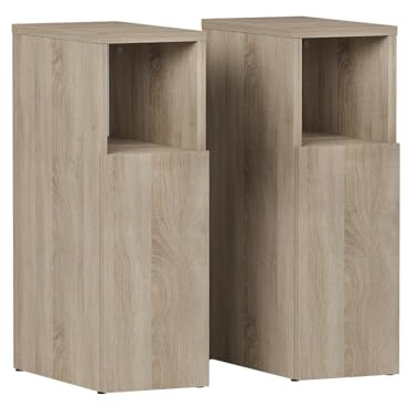Vicco Nachttisch Enton Sonoma | 2er set, geeignet als Ablagefläche neben dem Bett