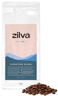 Zilva Speciality Coffee Beans | Signature Blend | Dark Roast | 200g