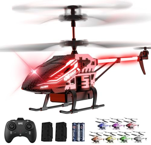 RC Helicopter Toy for Kids, 2.4GHz 3.5CH Remote Control Helicopter with Altitude Hold, One Key Take Off/Landing, 30+Mins Flight Time, LED Lights, Indoor Flying Toys for Boys Girls Beginners Gifts​