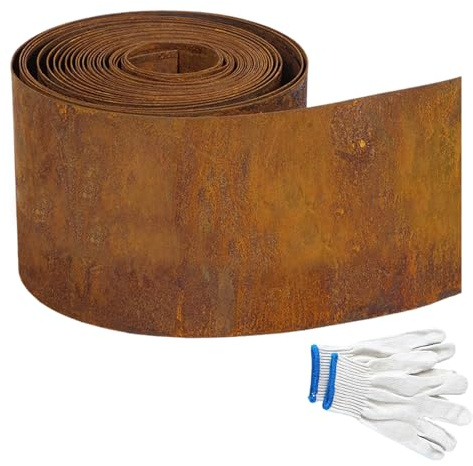 ohbien 10 m Rasenkante aus Cortenstahl Flexible Cortenstahl Rasenkante
