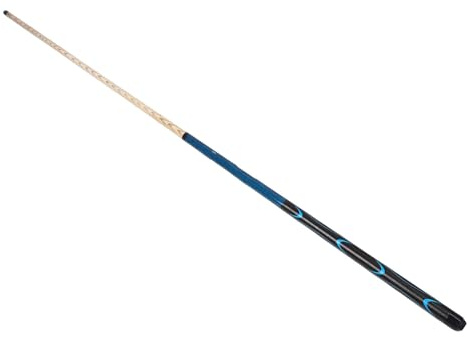 Pongnas Mazza da Biliardo Professionale in Legno con Punta da 14 Mm – Biliardo in 2 Pezzi con Rastremazione e Paracolpi in Gomma – da Torneo da