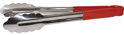 Vogue CB154 pinzas para servir, color rojo