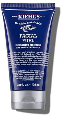 Kiehl's Facial Fuel Moisturiser, Men's Face Cream, with Vitamin C and Caffeine, 125Ml