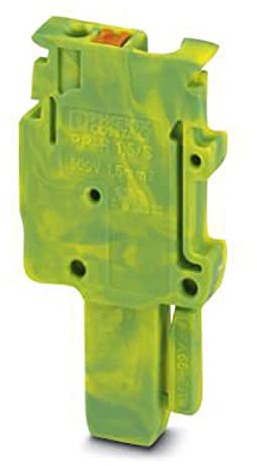 PHOENIX CONTACT PP-H 1,5/S/1 GNYE Stecker, 500 V, 17.5 A, 1 Polzahl, 0.14 mm² - 1.5 mm² Querschnitt, Grün-Gelb, 50 Stück