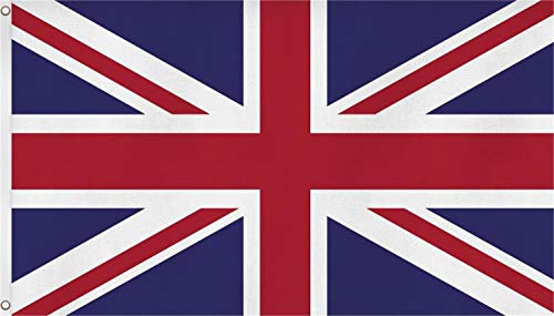 Fahne/Flagge mit zwei Metallösen zur Befestigung und zum Hissen - Größe 90 x 150 cm Farbe Großbritannien