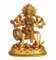 StonKraft Beste Qualität Messing Maa Durga MATA Rani Statue Idol - Hindu Hinduismus Puja (16,5 cm) - Messing Hindu indischen Gott Statue - Brass Statue Deko