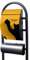 Banjado® Stand Briefkasten in Hammerschlag-Optik in Größe 150x47x22cm mit Motiv WT Scratch - Briefkasten mit Standfuß/Postkasten freistehend als Standbriefkasten mit Zeitungsfach