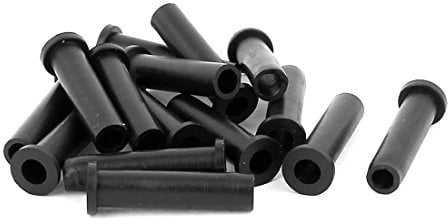 Sourcingmap 15 Pcs Rubber Strain Relief Cord Boot Protector Cable Sleeve Hose 33mm Long
