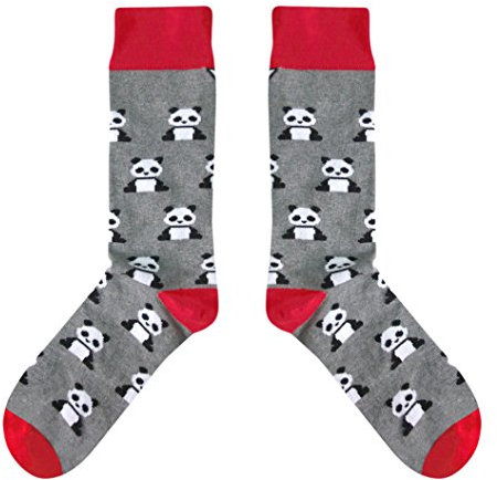 Chaussettes cadeaux colorées drôles en tasse en papier pour hommes et femmes, panda, 37-40