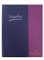 Zeugnismappe mit Gravur / Zeugnisringbuch A4 mit 10 Hüllen /Farbe: metallic lila