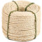 Yangbaga Hemp Rope,8mm Thick Rope Strong Natural Rope,4-Ply Jute Rope for Craft Rope/Cat Scratching Rope/Garden Bundling,Come with a Sisal Ball (20 M/66 Feet) White