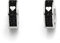 Dur Schmuck Damen Creole LIEBE Lavasand, Silber 925/- rhodiniert (O5036)