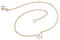 Silberketten-Store Fußkette Singapur 4924 mit Schmetterling 1,4mm Durchmesser 333 Gelbgold Länge wählbar von 23-30cm